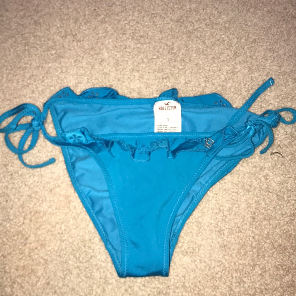 blue hollister bikini bottoms
